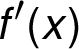 f'(x)