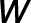 w
