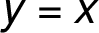 y =x
