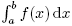 integrl od a do b z f(x)