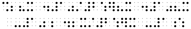 pedchoz vzorec v Brailleov psmu