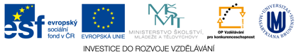 Logo Evropského sociálního fondu, OP VK